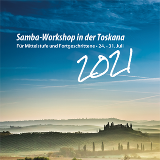 Flyer - Samba Workshop in der Toskana 2021